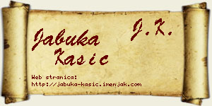Jabuka Kašić vizit kartica